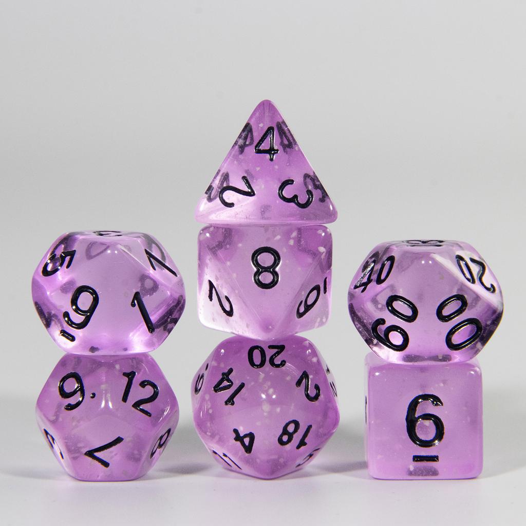 Transparent Polyhedral Dice DND Dice Set 7pcs D4-D20 Board Game Props for DND Game Board Game Accessories
