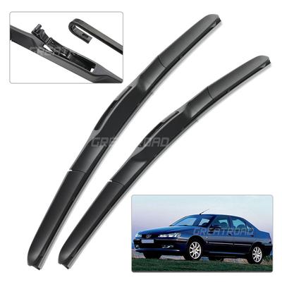 For Peugeot 406 2000-2004 2001 2002 2003 Wiper Front Wiper Blades Windshield Windscreen Window Brush 24"+21"