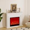 European-Style Customizable Decorative Fireplace Cabinet with Electronic Flame Insert