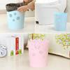 Floral Garbage Can Hollow Flower Patterns Trash Can Stylish Wastebasket for Home Office Living Room Bathroom Floor Vanity Desktop
