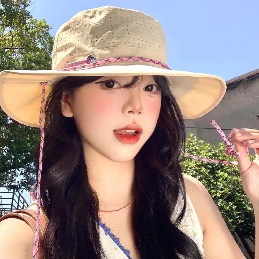 Breathable Fisherman Hat Foldable Bucket Hat Fashion Sun Cap Women