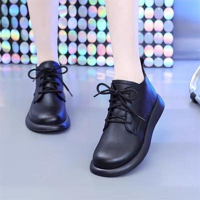 Bottes Martin en cuir souple à semelles souples pour l'automne et l'hiver, nouvelles chaussures simples fines et confortables, bottines en velours style britannique