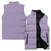 Men's Casual And Fashionable Sleeveless Vest, Solid-color Printed Cotton Jacket
