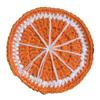 Hand Knitted Fruit Coasters Handmade Coaster, Crochet Watermelon Orange Strawberry Kiwi Cherry Small Wool Mats for Coffee Cups Cup Mat, Heat