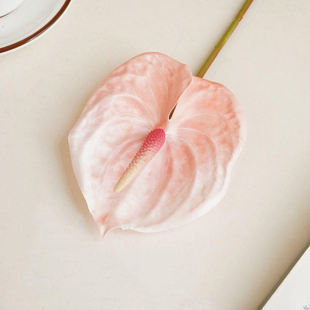 Restaurant Garden Bridal Real Touch Elegant Fake Plants Anthurium Artificial Calla Lilies Fake Flowers розовый
