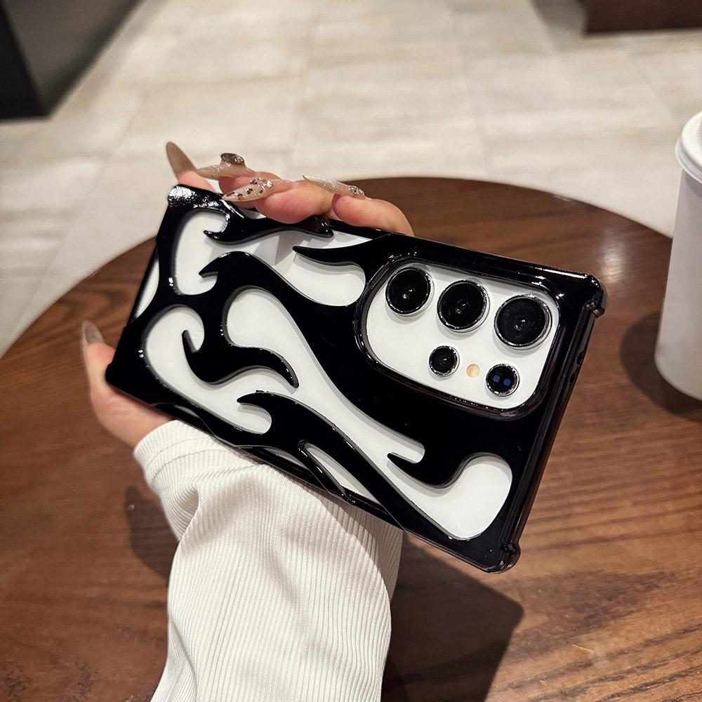 Phone Cases for iPhone 11 13 16 ProMax iPhone 14 15 ProMax 12 13 ProMax 13 Pro 14 Pro Samsung A55 A54 S25 S24 S23 S22 Ultra Flame Shell Cool Advanced