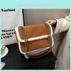 Chic Pu Leather Crossbody Bag For Women Small Square Shoulder Bag With Unique Design