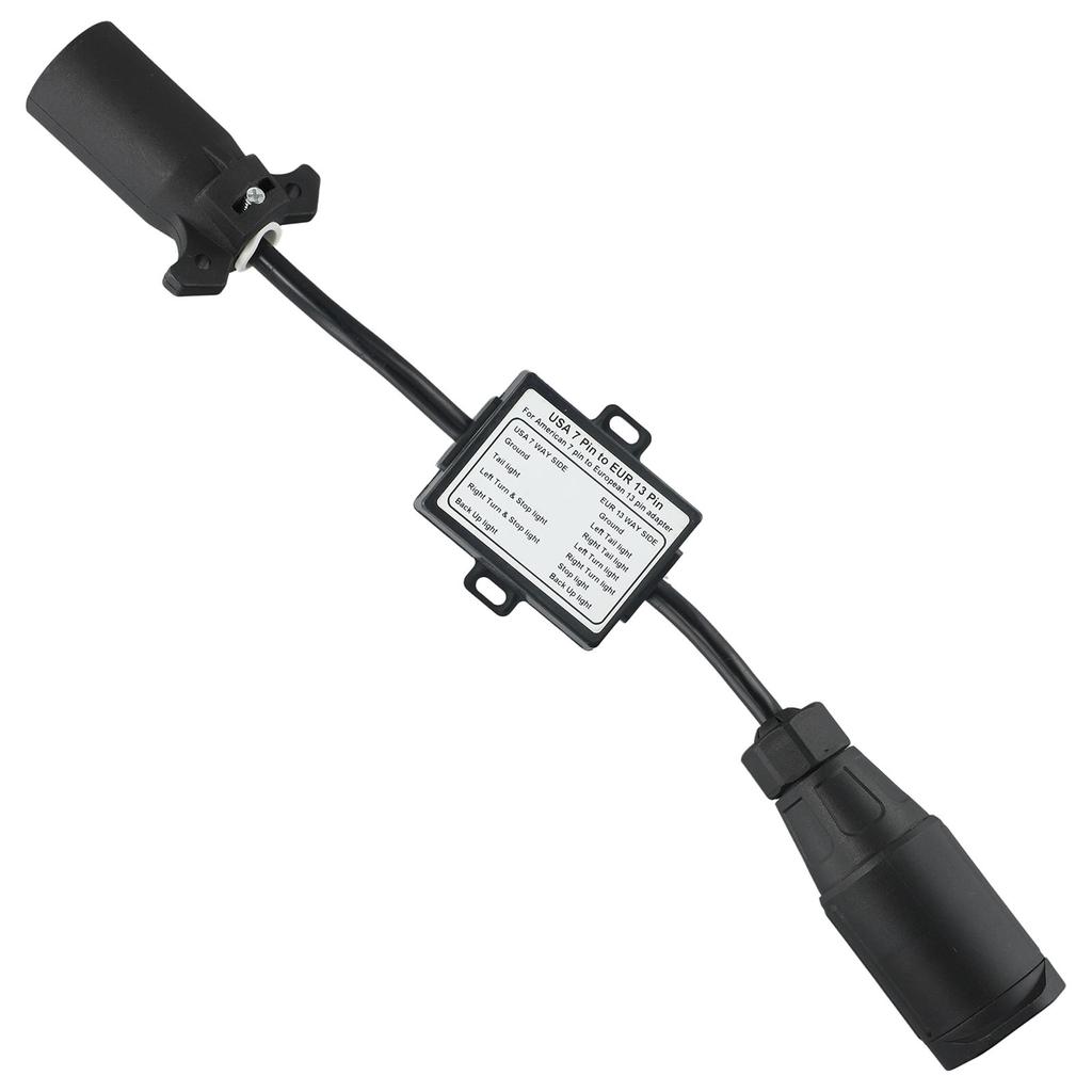 High Quality Light Converter Trailer Light Converter Part Practical Round US To European Vehicle Connector Parts Plug