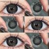 EYESHARE Brown Colored Contact Lens Natural Soft Contact Lenses for Eyes Fashion Decoration 14.2mm Yearly 2pcs=1 Pair