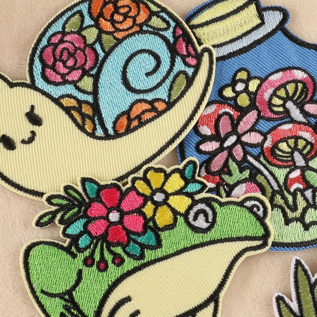 Embroidered Animal & Flower Patches: Turtle, Butterfly & More for Clothes & Accessories