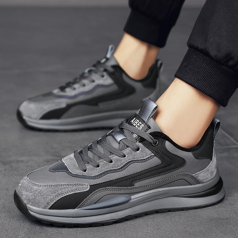 

Зимний тренд 2024 года, мужская спортивная обувь, повседневная обувь для бега, осенне-зимняя новая мужская обувь из бархата 39