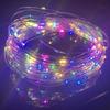 10PCS 10/20M Fairy Lights Měděná stříbrná drátěná krabička na baterie LED řetězová světla pro vánoční ložnici Party Svatební dekorace Dárky