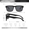 4PCS Square Sports Sunglasses with Designer Temple Pattern - UV400 for Men Women Beach Vacation 7
