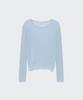 MUSINSA STANDARD WOMAN Women'S Linen Blend Ribbed Sheer Knit [Cloudy Blue]