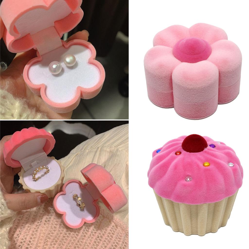 Jewelry Display Case Delicate Flower Jewelry Organizer Convenient Decorative Jewelry Box for Necklace Jewelry Holder