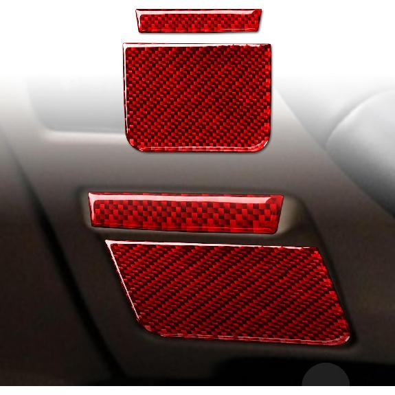 for Honda Accord 9th Gen 2013-2017 Accessories Door Handle Red | Real Carbon Fiber, for Honda Accord 9th Gen 2013 2014 2015 2016 2017, Interior Trim