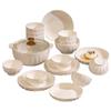 Pure White Nordic Bone China Dinnerware Set