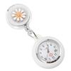 Nurse Watch Alloy Clip-on Pocket Watch Water Resistant Quartz Movement Clear Dial for Staff Nurses Paramedics