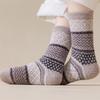 Fashion Autumn Winter Coral Fleece Socks Thicken Warm Sleep Socks Soft Half Fleece Medium Tube Sock For Women Girls