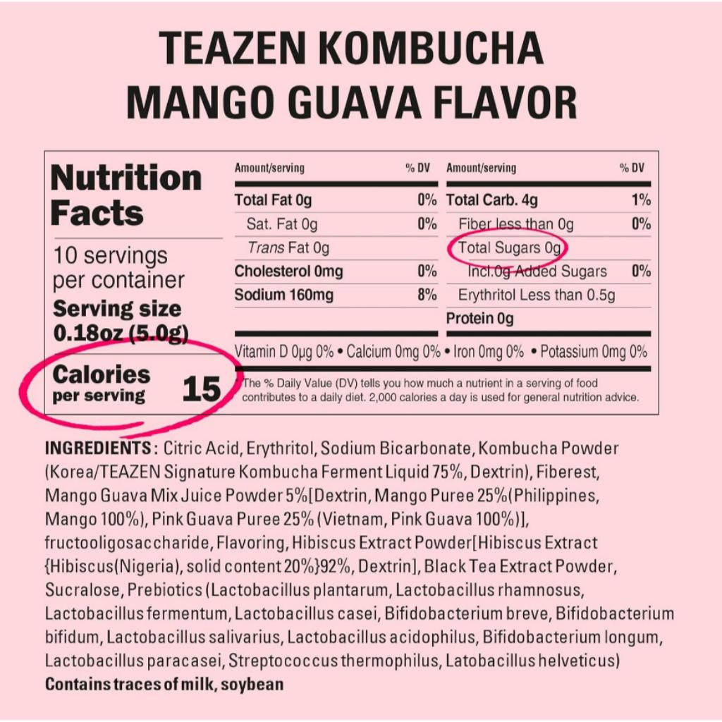 Teazen Herbata Kombucha Mango Guawa