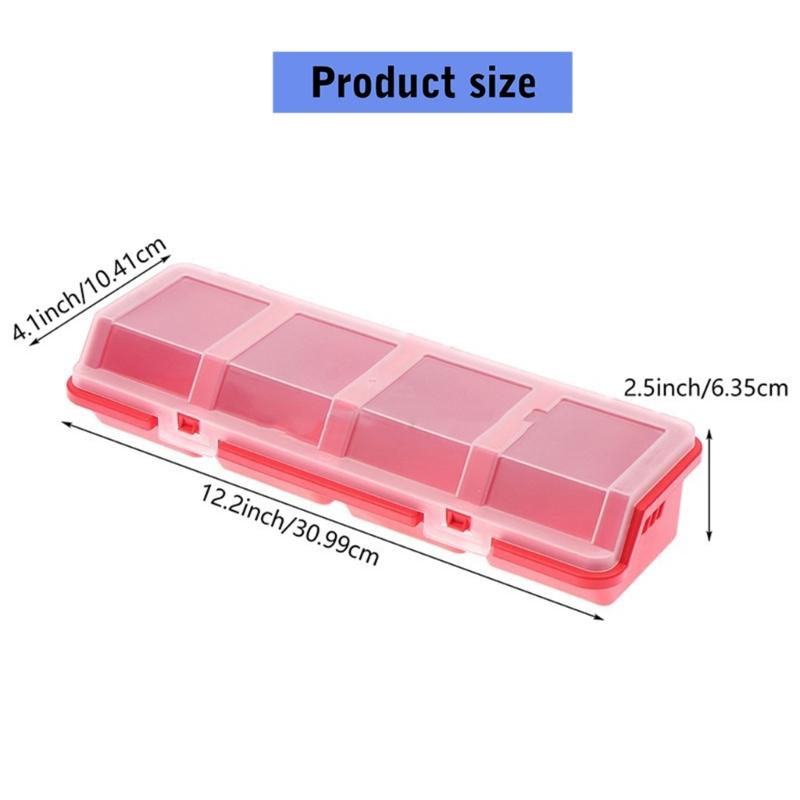 Multi Compartment Organizer Box For Screws Small Parts Plastic Hardware And Jewelry Storage Case Craft Supplies