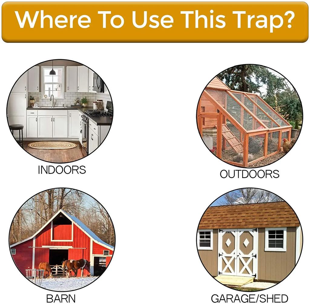 Reusable Smart Flip and Slide Bucket Lid Mouse trap Humane Or Lethal Trap Auto Reset Rat Door Style Multi Catch Dropship