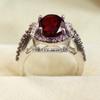 Garnet Oval Cut Gemstone With 925 Sterling Silver Ring For Men's #B90 JL375671418612