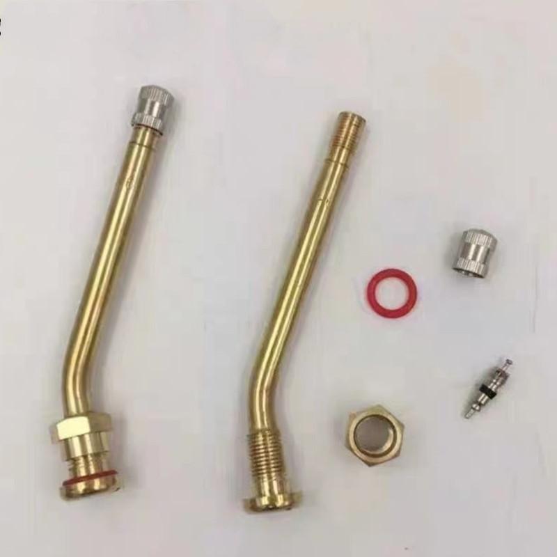 10 PCS Trucks Valve Stem V3.20.4 ,V3.20.5 V3.20.6 Valve Stems Brass Tubeless Tire Valve Adaptor for Trucks Buses Large Vehicles