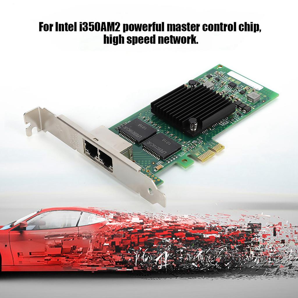 For I350 T2V2 I350AM2 PCIE X1 Double Port Server Gigabit EtherneT Network Card