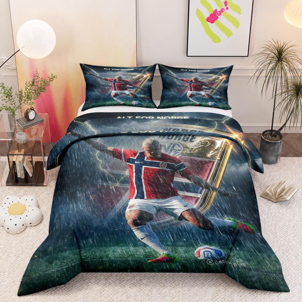 Vintage Japanese Wave Pattern Bedding Set (1 duvet cover, 2 pillowcases, duvet not included)