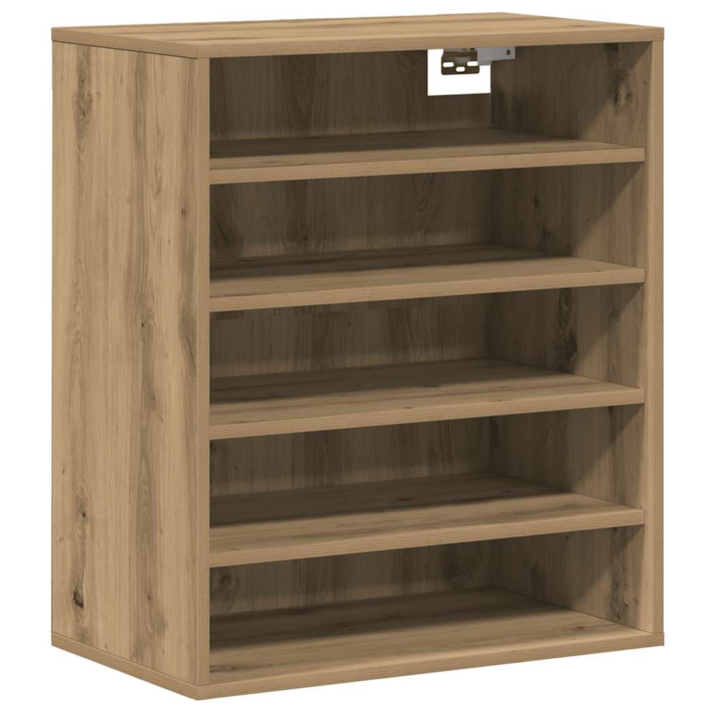 Vidaxl Szafka Na Buty, Dąb Artisan 60X35X70 Cm Materiał Drewnopochodny