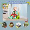 3 in 1 Detachable Kids Swing Seat with Safety Belt, Adjustable Rope for Indoor, Outdoor, Playground, Garden, Green