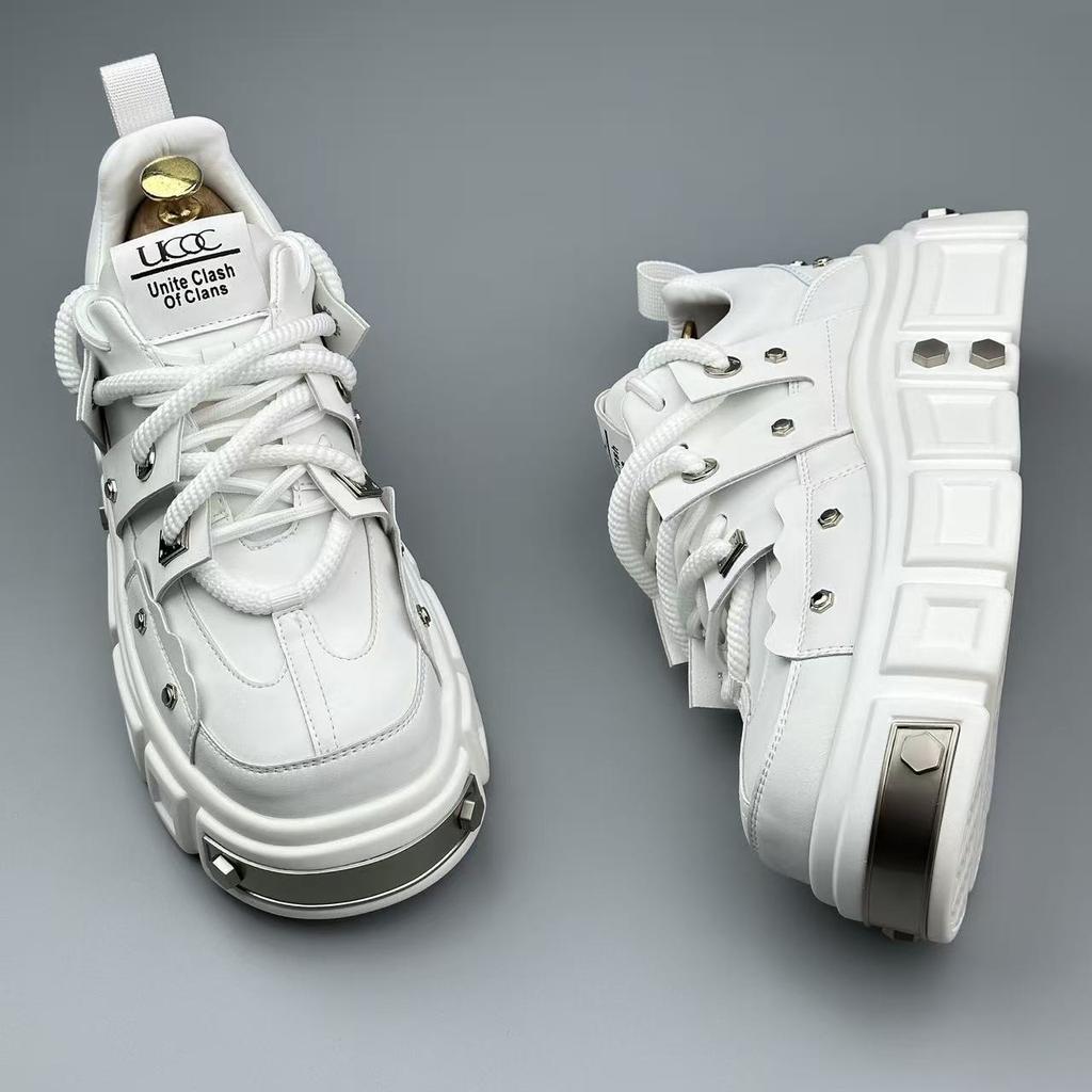 Autumn New Men's Casual Shoes Platform-soled Versatile Men's Shoes Trendy Tooling Men's Shoes Youth Casual Shoes