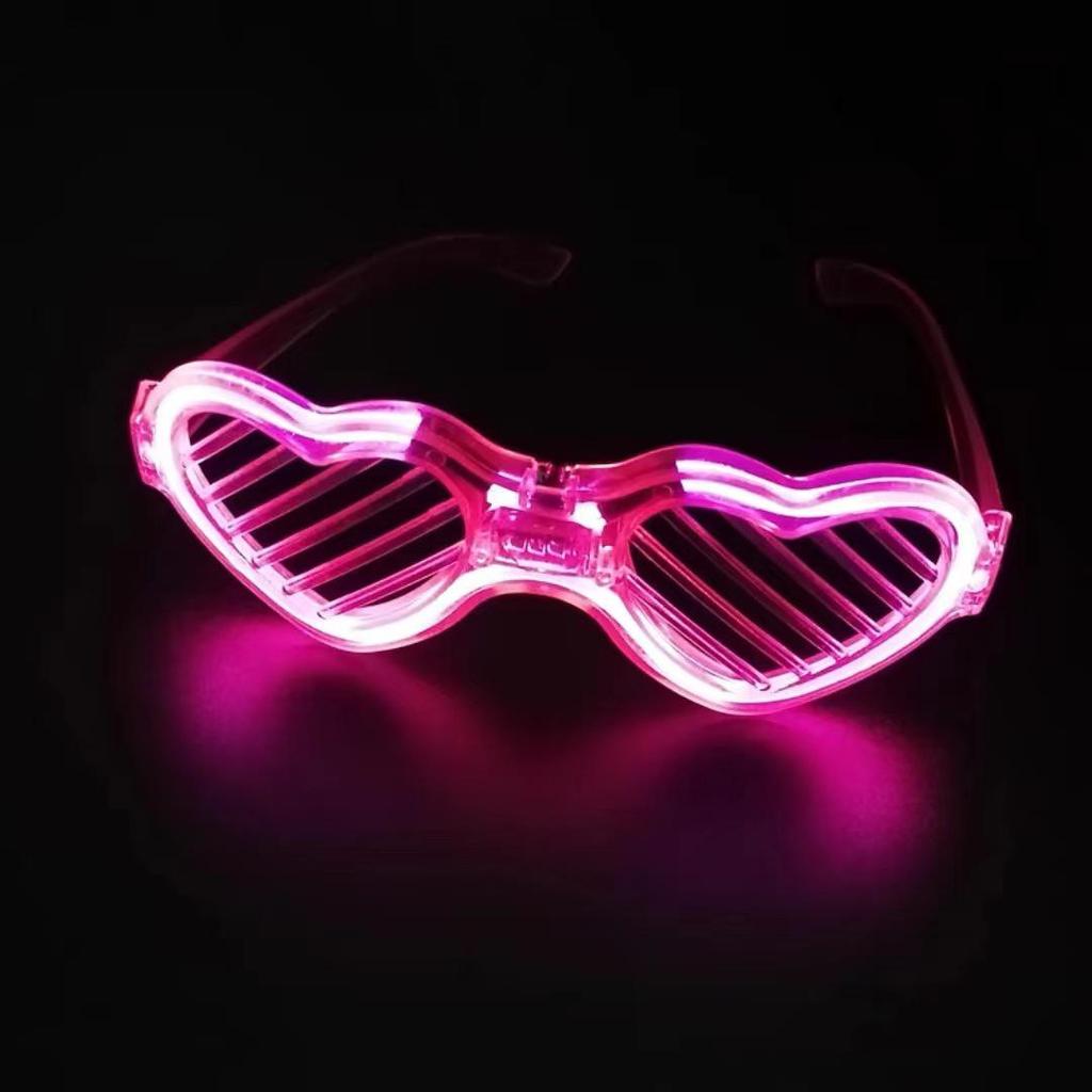 Occhiali a Lamelle Disco Illuminati - Accessori Lampeggianti per Vita Notturna Adulti
