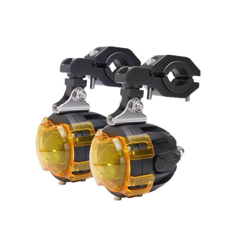 High-Power LED Motorcycle Spotlight: Super Bright Dual-Beam, Two-Color Headlight for Electric Vehicles