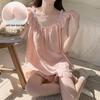 2026 Women’s Summer Pajama Set: Built-in Bra Cloud Cotton Camisole, Princess Style Sweet Home Wear