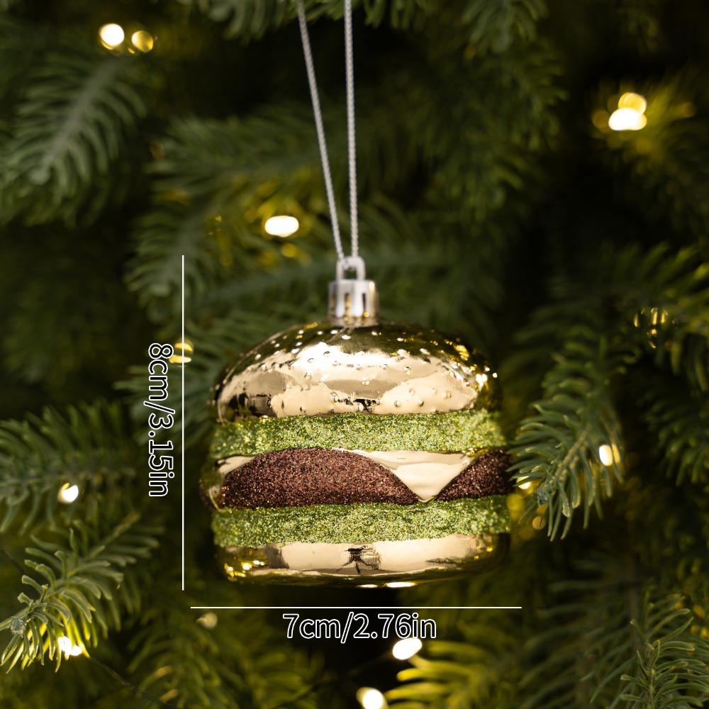 Shiny Metallic Christmas Hanging Decor Holiday Tree Decorations  Home Holiday Decor