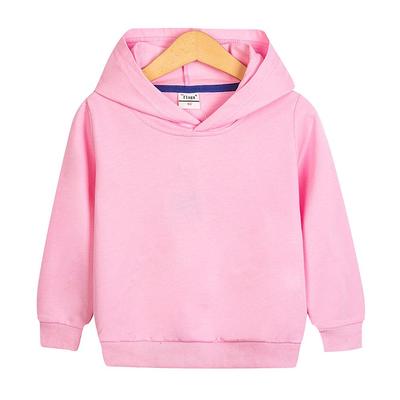 Jesienno-zimowa bluza z kapturem w jednolitym kolorze dla dzieci, Casualowy top/Okrycie wierzchnie, Dostępne własne wzory