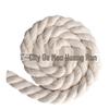 Off-White Three-Strand Cotton Curtain Tie Rope for DIY Projects