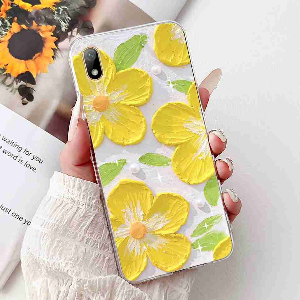 For Huawei Y5 2019 AMN-LX1 Case Colorful Butterfly Flowers Soft Silicone TPU Back Cover For Huawei Y5 Y5 AMN-LX2 AMN-LX3 Bumper