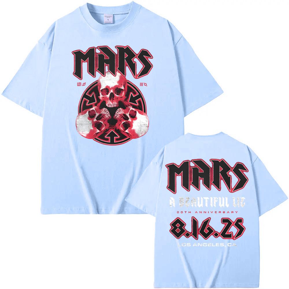 A BEAUTIFUL LIE 20TH ANNIVERSARY 3 SKULL TEE Summer Hip Hop 100%cottonTee-shirt High Quality Tshirt Thirty Seconds To Mars Store