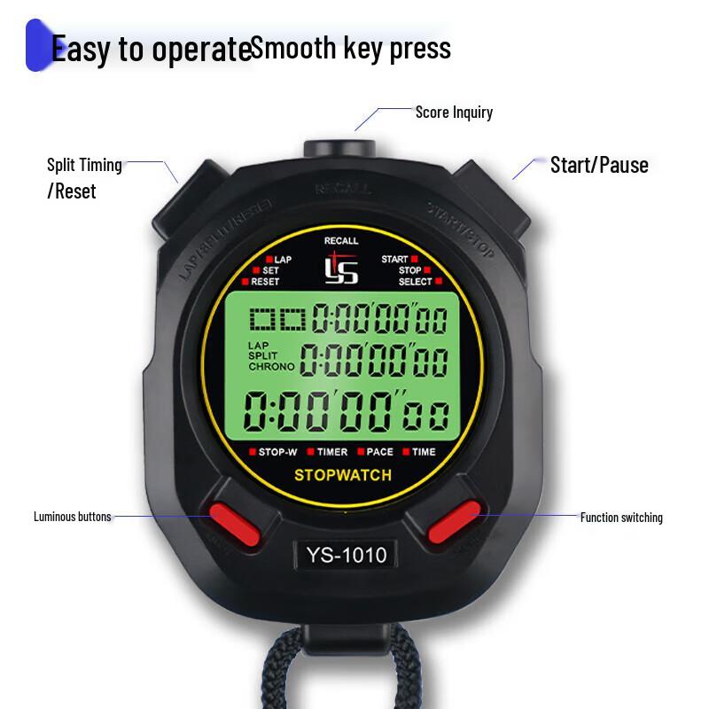 Suhuawei Luminous Digital Stopwatch Timer