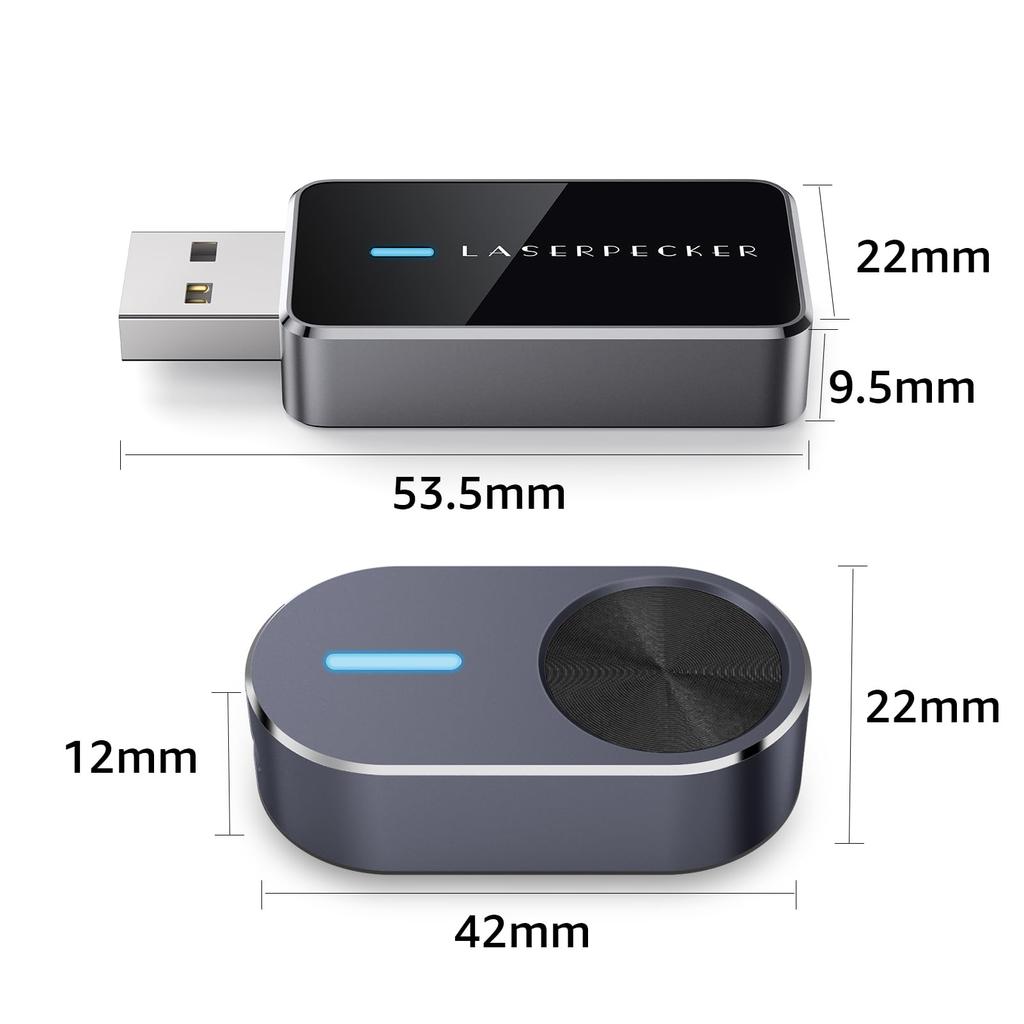 LaserPecker Laser Engraver Dedicated Bluetooth Adapter and Batch Engraving Compatible with LP2 LP3 Includes PC connection adapter and batch engraving