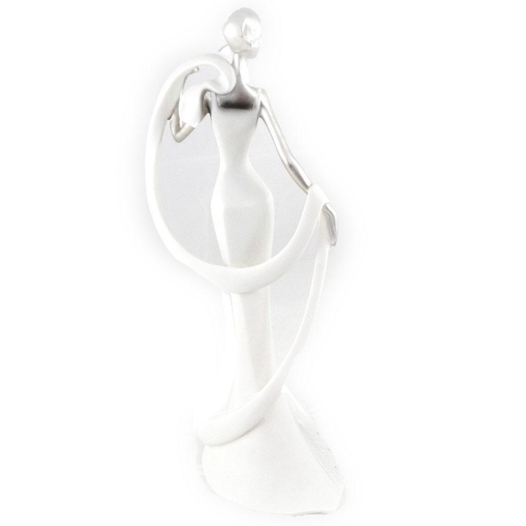 Les Trésors De Lily [I0377] - Chrome White 'Grace' Statuette