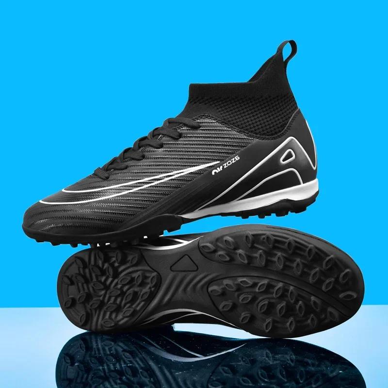 New Men Cleats Soccer Shoes Sport Match Futsal Indoor Training Kids Football Boots High-quality TF/FG Grass Ankle Hot-selling