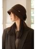 New Women's Autumn and Winter Solid Color Woolen Bucket Hat Top Hat Basin Hat Perfect for Cold Weather, Winter Headwear