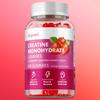Gomas de creatina monohidratada, fórmula premium, contendo taurina e vitamina B12, facilmente absorvidas, adequadas para homens e mulheres.