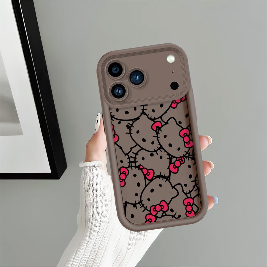 Case for Apple iPhone 17 Pro Max 16e 16 15 11 13 Mini XR Air XS 12 14 Plus Phone Cover Sanrio Cartoon Hello Kitty