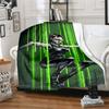 1pc Matrix Code Rain Cartoon Blanket,Portable Throw for Travel & Camping, All Season Cozy Blanket,Ideal Gift
