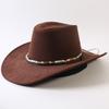 Popolare cappello western da cowboy a tesa larga classico europeo e americano per uomo e donna moda outdoor cappello da cowboy anti-sole cappello jazz